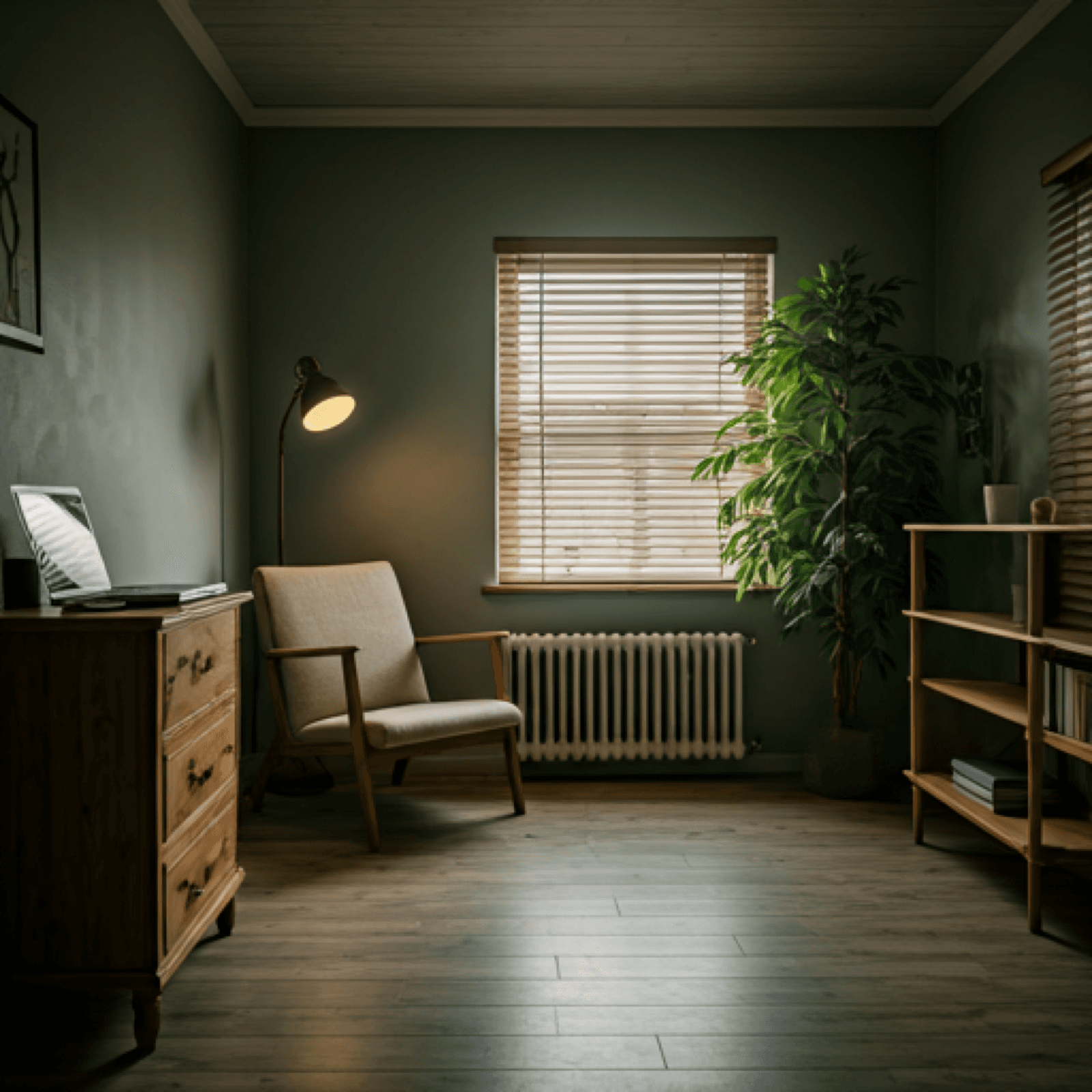 Sitio de terapia con tonos tranquilos y una presentacion profesional que transmite confianza.